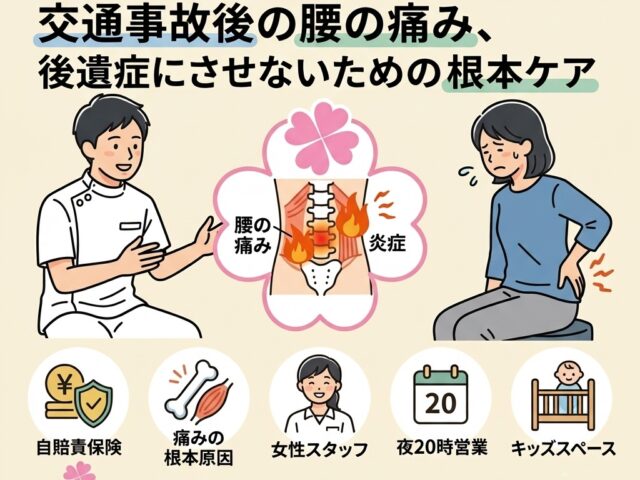 交通事故の腰の痛み！