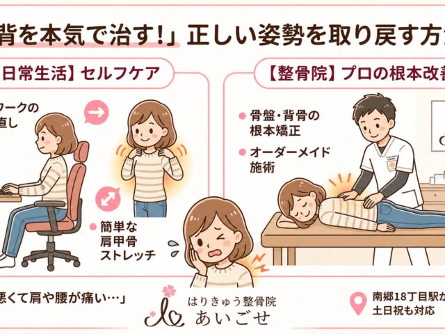 猫背改善！