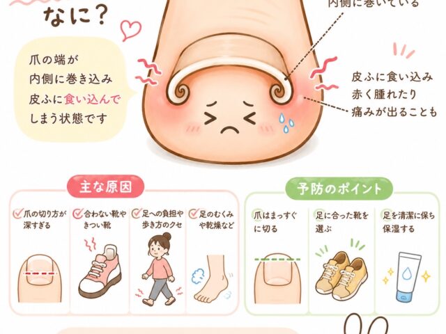 巻き爪の痛み