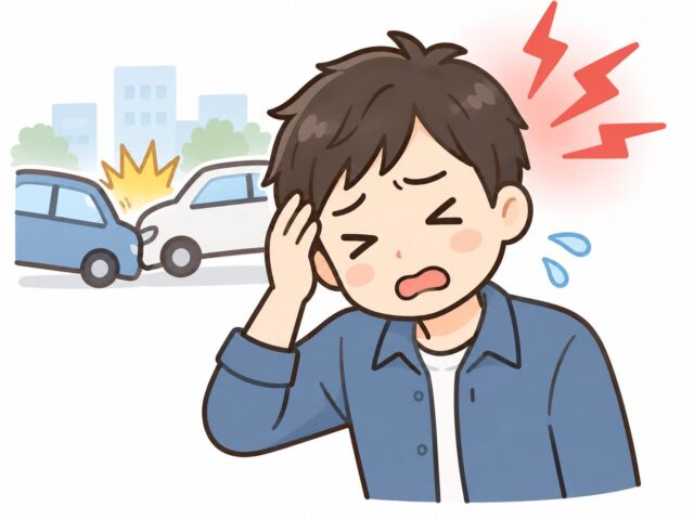 交通事故の頭痛(４０代男性の例)