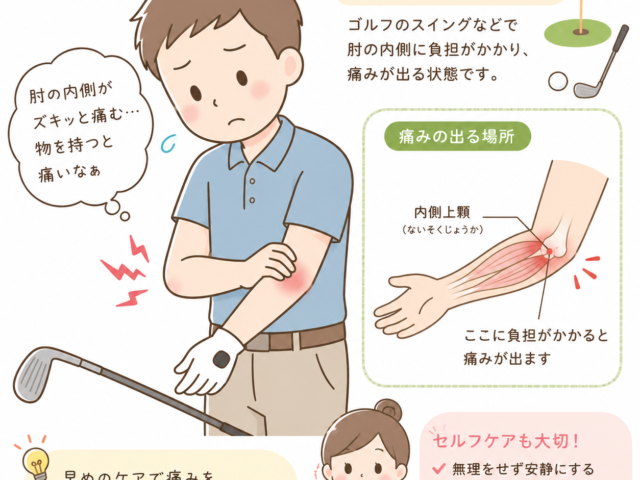 ゴルフ肘